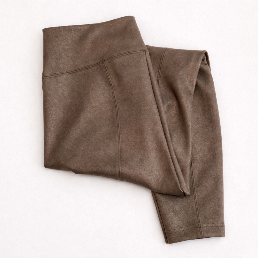 WHBM • Runway Leggings in Metallic Taupe | NWOT